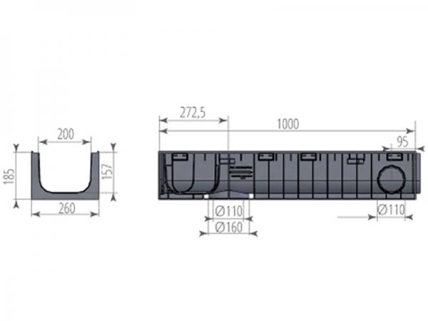 DN200 H185