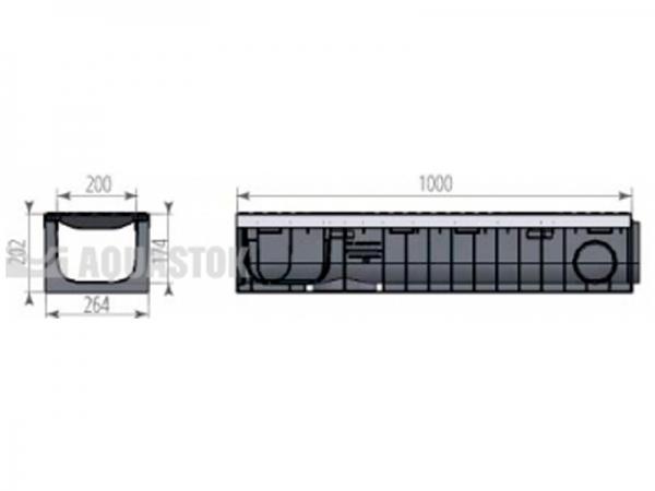 PROFI DN200 H202 E600