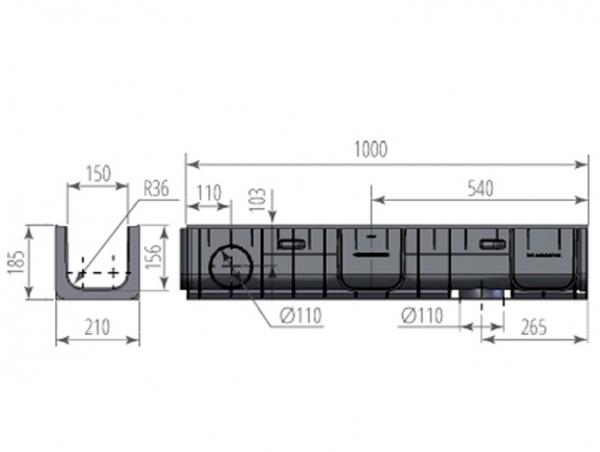 ЛВП NORMA DN150 H185