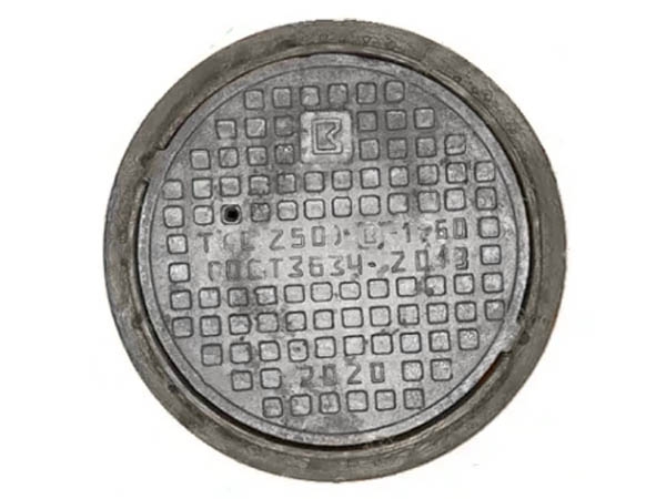 Чугунный люк тип “Т” (С250) К (В,Д,ТС).1-60 ГОСТ 3634-2019 (84кг)